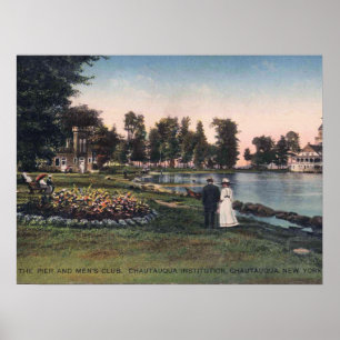 Affiche Chautauqua NY, New York, cru 1913