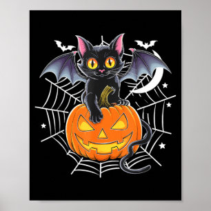 Affiche Chauve-souris Halloween _ Chauve-souris à ailes de