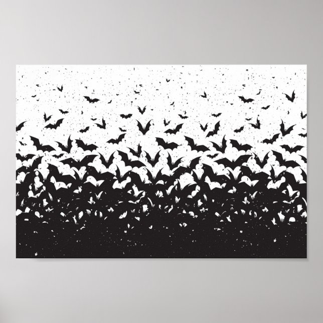 Affiche Chauves-souris en vol (Devant)