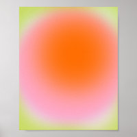 Chaux Gradient Coloré Vert rose orange