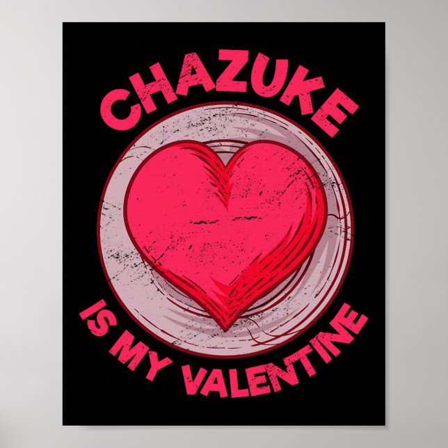 Affiche Chazuke est mon valentin nourriture japonaise drôl (Devant)