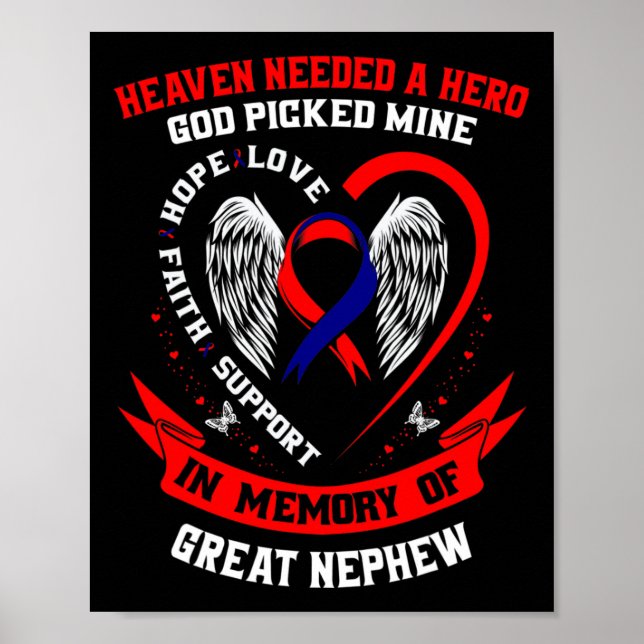 Affiche Chd Heart Disease Awareness In Memory Of Great Nep (Devant)
