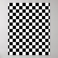Check Black White Checkered Pattern
