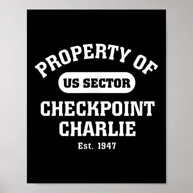 Affiche Checkpoint Charlie Guerre froide Berlin Mur Est Al (Devant)