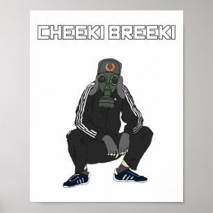Affiche Cheeki Breeki - Gopnik Style slav Amusant Gamer St