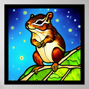 Affiche Cheeky, Jouant Chipmunk Pal
