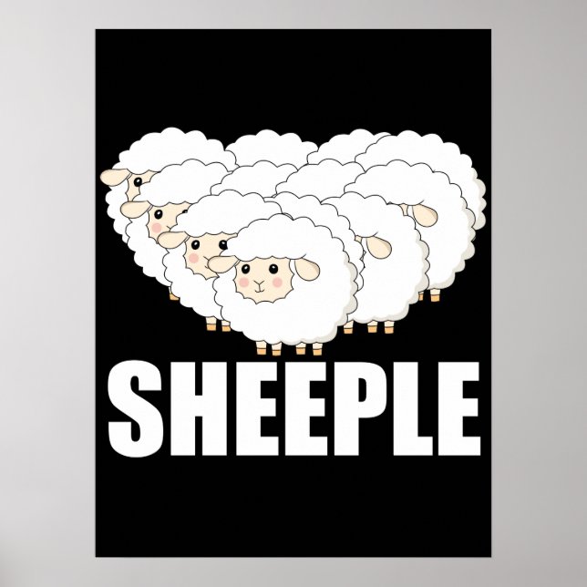 Affiche Cheeple Question Rien Ne Reste Terrifié - Sheep (Devant)