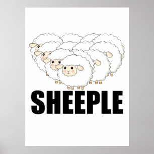 Affiche Cheeple Question Rien Ne Reste Terrifié - Sheep