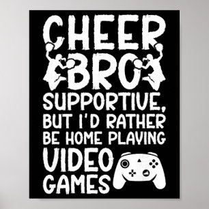 Affiche Cheer Bro soutien frère de pom-pom girl
