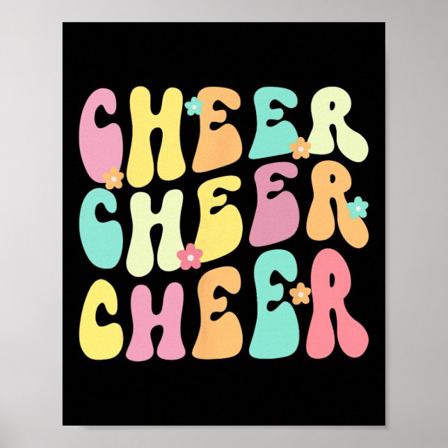 Affiche Cheer Cheer Cheer Groovy Rétro  (Devant)