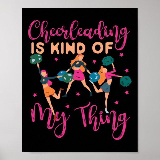 Affiche Cheer Cheerleading Cheerleading est un peu ma tass (Devant)