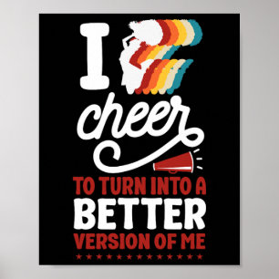 Affiche Cheer Cheerleading Je Cheer Pour Devenir Un Meille