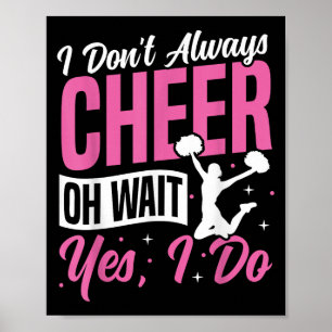 Affiche Cheer Cheerleading Je ne fais pas toujours du Chee