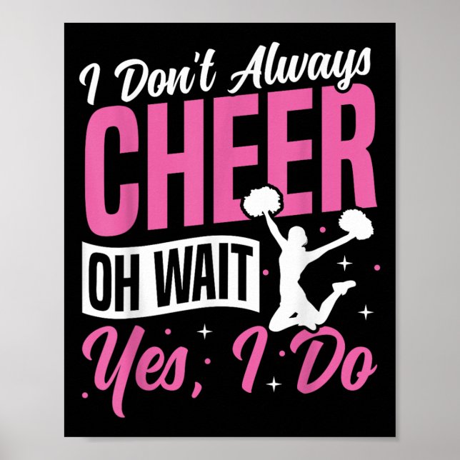 Affiche Cheer Cheerleading Je ne fais pas toujours du Chee (Devant)