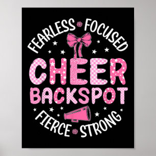Affiche Cheer Ckspot Sans Peur Concentré Féroce Cheerleadi