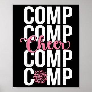 Affiche Cheer Comp Day Cheerleading Competition Day Cheerl