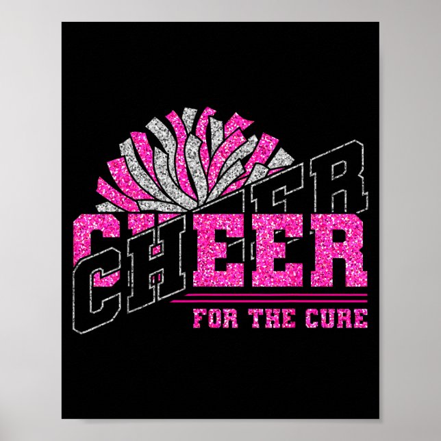 Affiche Cheer For The Breast Cancer Awareness Cheer Mom Ma (Devant)