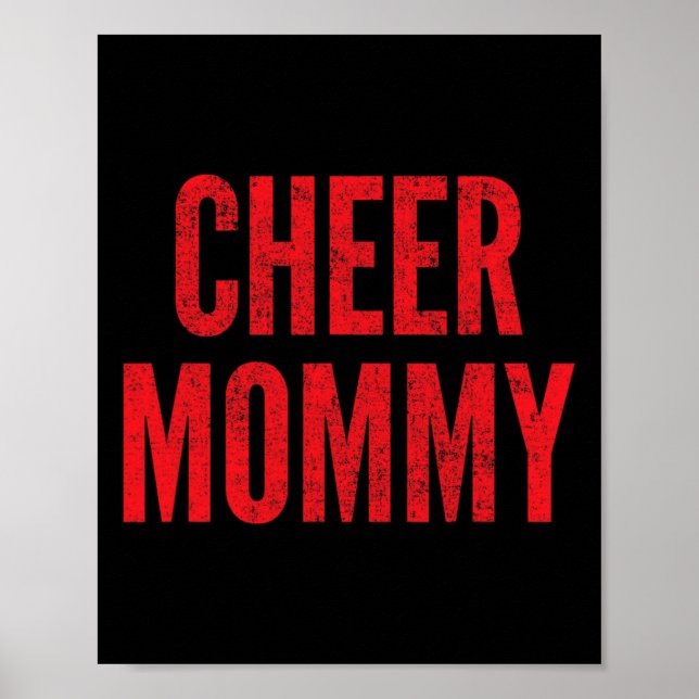 Affiche Cheer Maman Menant l'équipe de Cheerleading Maman  (Devant)