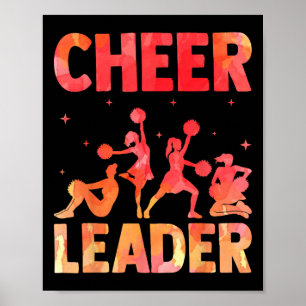 Affiche Cheer Menant de jeu Aquarelle Arc-en-ciel Chef de