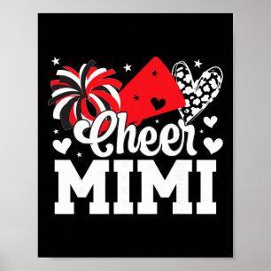 Affiche Cheer Mimi d'une pom-pom girl Mimi cheerleading Mi