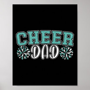 Affiche Cheer Papa Mon Cheerleader Préféré M'appelle Papa