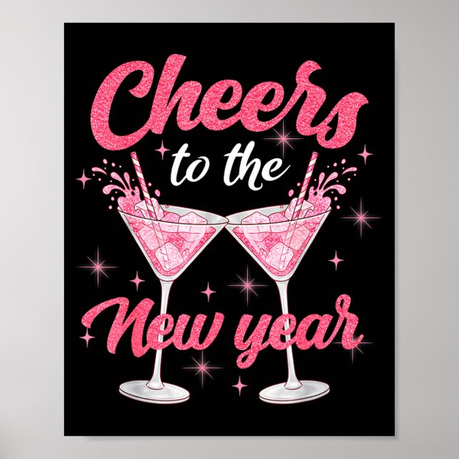 Affiche Cheer To The New Year Happy New Year 2026 Countdow (Devant)