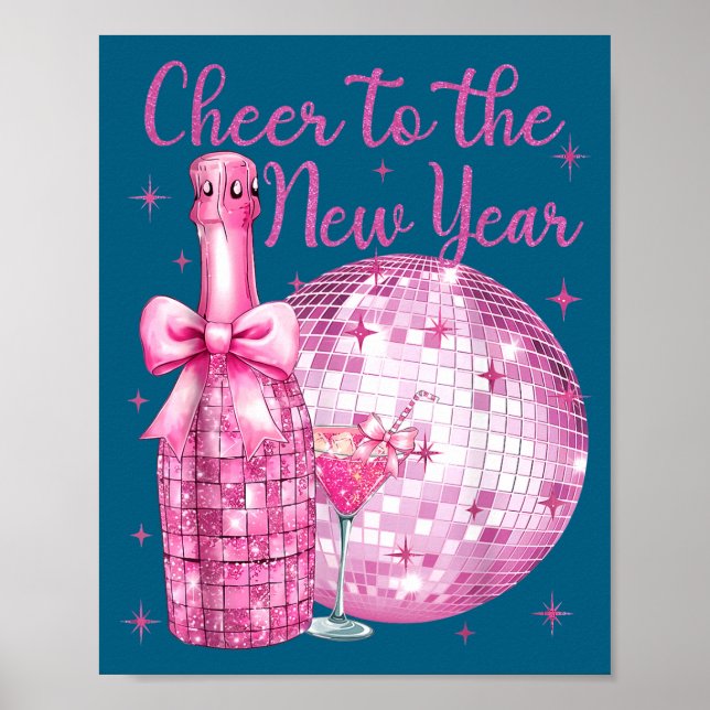 Affiche Cheer To The New Year Happy New Year 2026 Party Di (Devant)