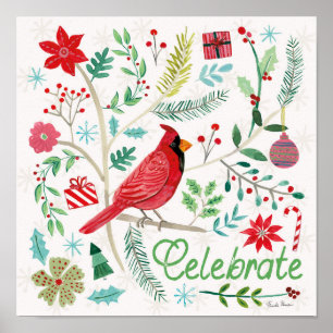 Affiche Cheerful Holiday - Celebrate