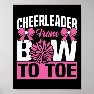 Affiche Cheerleader De La Tête Aux Pieds