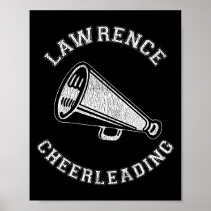 Affiche Cheerleader Lawrence Rétro en détresse Années 90