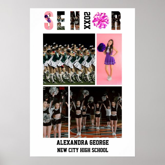Affiche Cheerleading Acclamations Soirée de fin d'études T (Devant)