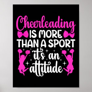 Affiche Cheerleading C'est Une Attitude Cheerleader Cheer