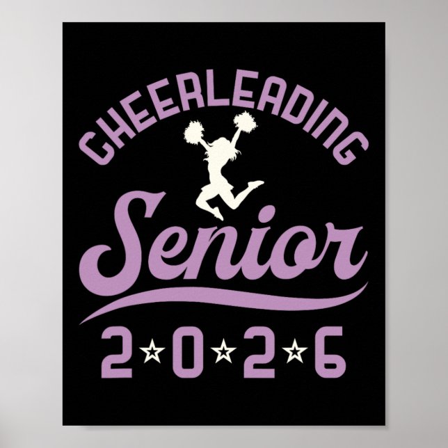 Affiche Cheerleading Classe Terminale De 2026 Cheer Remise (Devant)