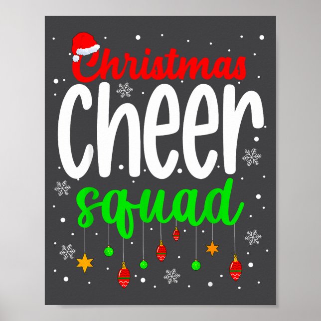 Affiche Cheerleading Srts Lover Christmas Cheer Squad  (Devant)