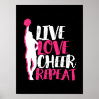 Cheerled Pom-pom girl Live Love Cheer Répéter
