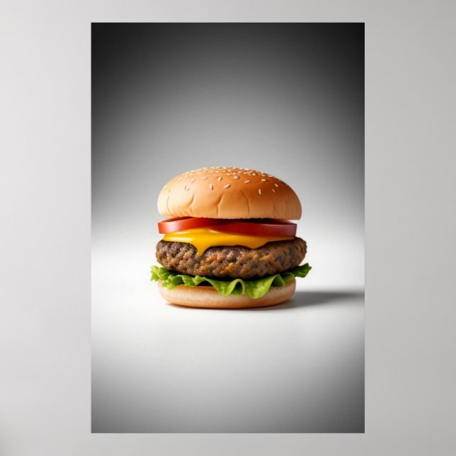 Affiche Cheeseburger brillant (Devant)