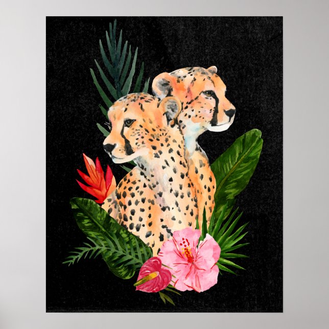 Affiche Cheetah Bouquet (Devant)