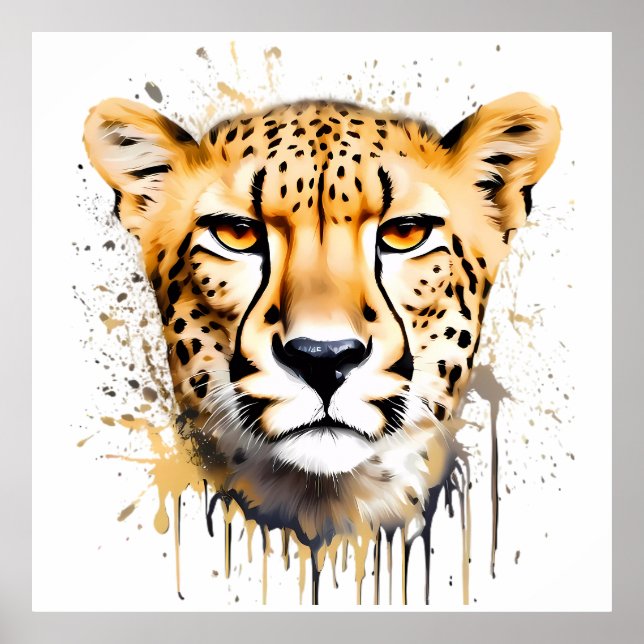 Affiche Cheetah Portrait (Devant)