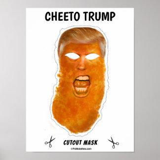 Affiche Cheeto Trump Masque Halloween