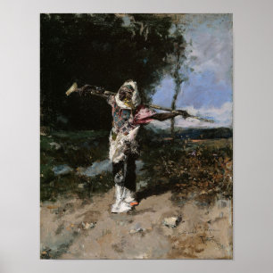 Affiche Chef africain de l'art vintage