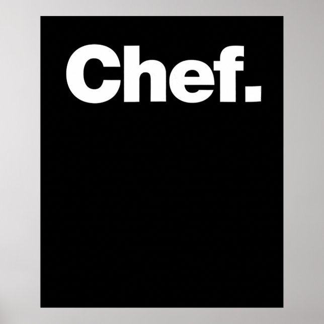 Affiche Chef | Citations amusantes à propos des cadeaux de (Devant)