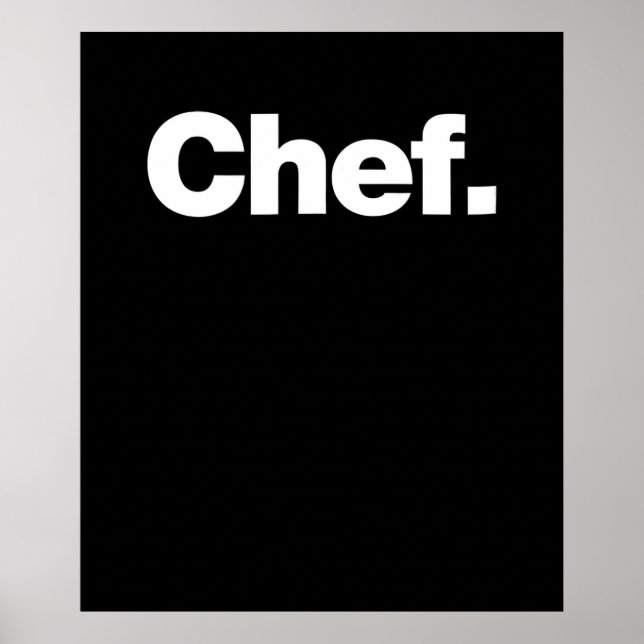 Affiche Chef | Citations amusantes à propos des cadeaux de (Devant)