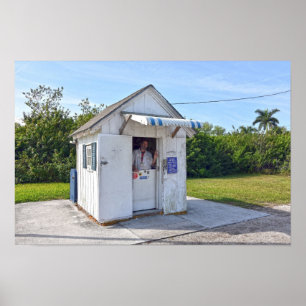 Affiche Chef de la poste Don à Ochopee, Floride