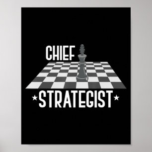 Affiche Chef des échecs stratégiques J'Ai Toujours Gagné