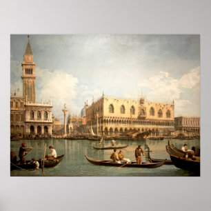 Affiche Chef-d'oeuvre de Canaletto - Vue sur San Marco Ven