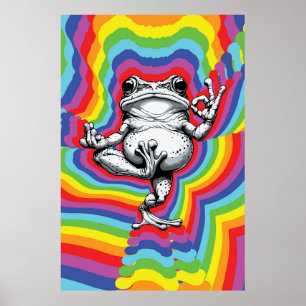 Affiche Chef-d'œuvre de Grenouille Zen