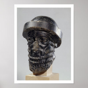 Affiche Chef d'un roi, éventuellement Hammurabi, roi de Ba