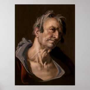 Affiche Chef d'un vieil homme par Abraham Bloemaert