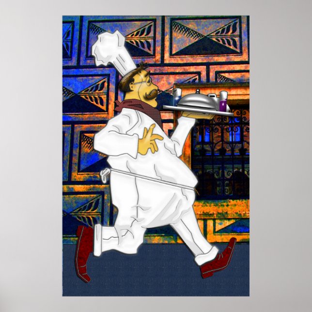 Affiche Chef en course (Devant)