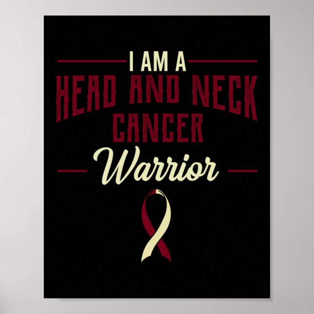 Affiche Chef Et Col Cancer Sensibilisation Supporter Oral  (Devant)